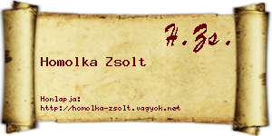Homolka Zsolt névjegykártya